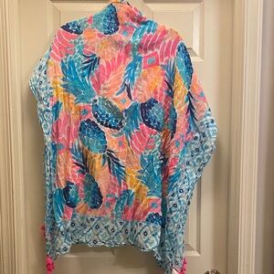 Lilly Pulitzer Rylie Tropical Print Scarf / Wrap